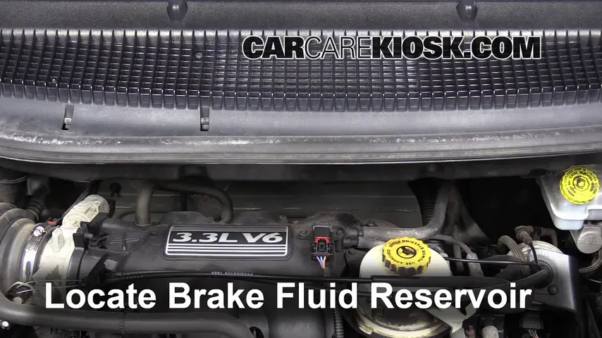 2003 Dodge Caravan SE 3.3L V6 FlexFuel Brake Fluid Add Fluid